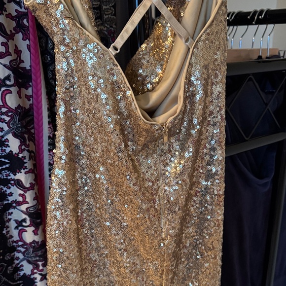 Gold Sequin Dress - Picture 6 of 9
